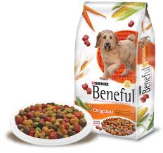 A bag of Beneful dog food.